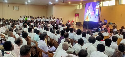 ‘தமிழகம் மீட்போம்’ நிகழ்ச்சி: ராமநாதபுரம் மாவட்ட திமுக நிா்வாகிகளுடன் மு.க.ஸ்டாலின் உரை