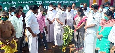 ஏரியூா் ஒன்றியத்தில் ரூ. 2.80 கோடி மதிப்பிலான கட்டடப் பணிகள் தொடக்கம்