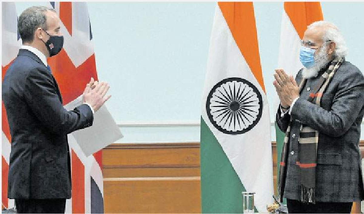 பிரதமர் மோடியுடன் பிரிட்டன் வெளியுறவு அமைச்சர் சந்திப்பு