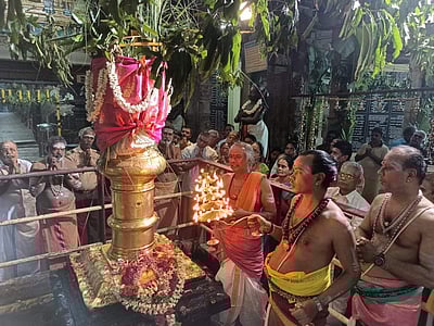 குற்றாலம் குற்றாலநாதர் கோயில் திருவாதிரை திருவிழா கொடியேற்றம்