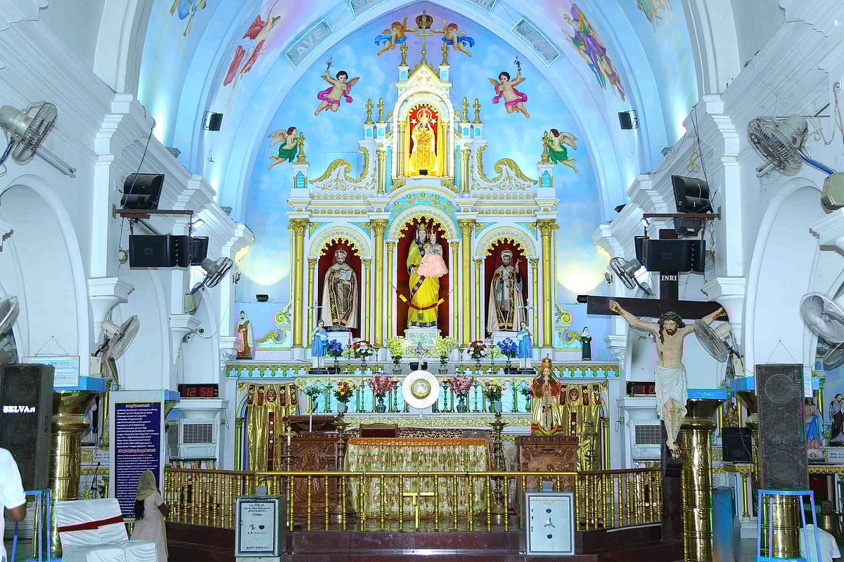 வீரமாமுனிவர் பணியாற்றிய காமநாயக்கன்பட்டி புனித பரலோக மாதா ஆலயம்