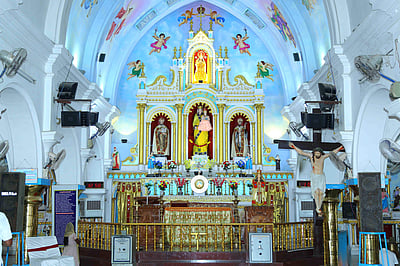 வீரமாமுனிவர் பணியாற்றிய காமநாயக்கன்பட்டி புனித பரலோக மாதா ஆலயம்