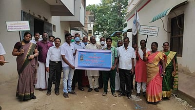 கம்பத்தில் தமிழில் பெயர் பலகை வைக்கக் கோரி தமிழ் வளர்ச்சித்துறை வலியுறுத்தல்