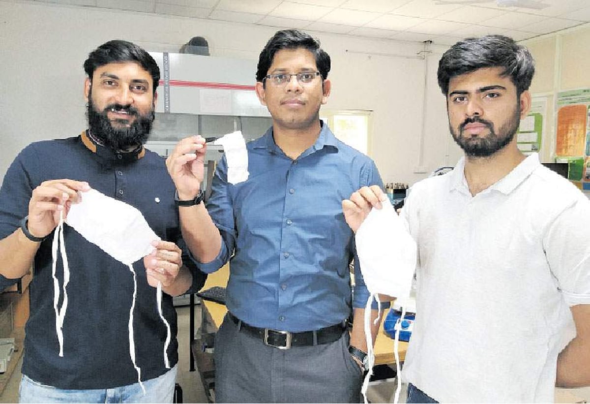 முகக்கவசமாகும் பிளாஸ்டிக் பாட்டில்கள்!