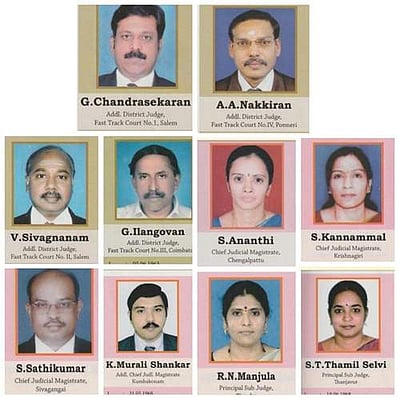 உயர்நீதிமன்றத்தில் 10 புதிய நீதிபதிகள் பதவி ஏற்பு : நீதிபதிகள் எண்ணிக்கை 63-ஆக உயர்வு