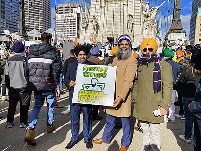 இந்திய விவசாயிகளுக்கு ஆதரவாக அமெரிக்காவில் போராட்டம்