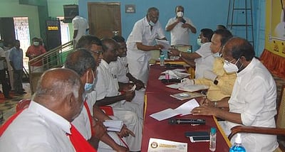 தஞ்சையில் திமுக தோ்தல் அறிக்கை தயாரிப்புக் குழு கருத்துக் கேட்பு