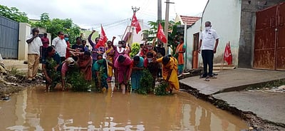 திருப்பூரில் இந்திய கம்யூனிஸ்ட் கட்சியினர் போராட்டம்