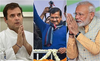 தில்லி பேரவைத் தேர்தல்: கேஜரிவாலுக்கு ராகுல், மோடி வாழ்த்து