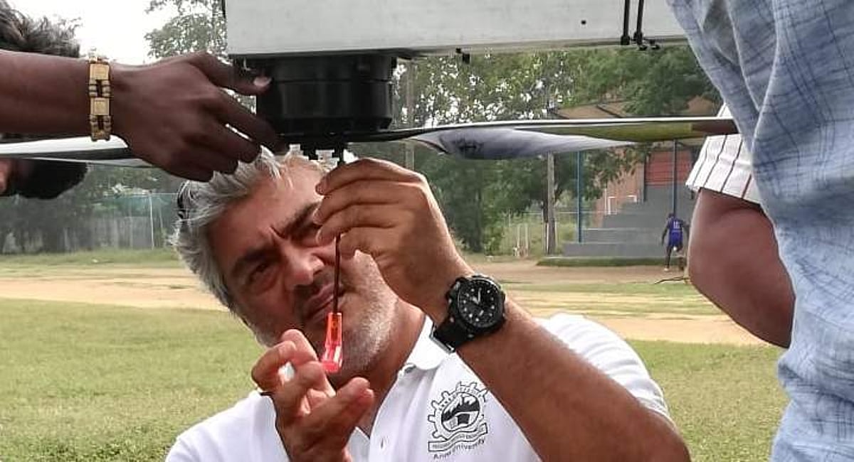 ஆளில்லா விமானம் திட்டத்தில் மீண்டும் ஈடுபாடு: அஜித்தால் தாமதமாகிறதா வலிமை படப்பிடிப்பு?