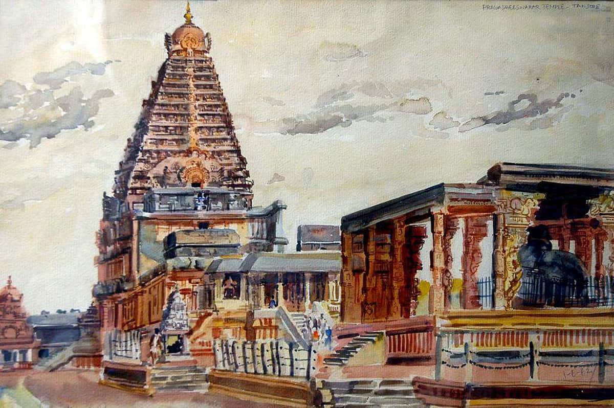 ராஜராஜனின் விஸ்வரூபம், தஞ்சைப் பெருவுடையார் கோயில்: நடிகர் சிவகுமாரின் எழுத்தோவியம்