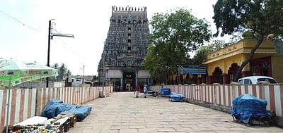 திருக்கடையூா் கோயிலில் எச். ராஜா சுவாமி தரிசனம்