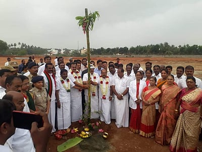 திருப்பூரில் ரூ.336 கோடியில் மருத்துவக் கல்லூரிக்கான கால்கோள் விழா:   அமைச்சர் உடுமலை கே.ராதாகிருஷ்ணன் தொடக்கிவைத்தார்