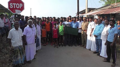 மணப்பாறை அருகே தலைகவசம், சாலை பாதுகாப்பு மற்றும் காவலன் செயலி விழிப்புணர்வு மாரத்தான் 