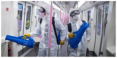 கரோனா நோயாளிகள் இருக்கும் அறையின் காற்றிலும், தரையிலும் கரோனா தொற்றுகள்: ஆய்வு