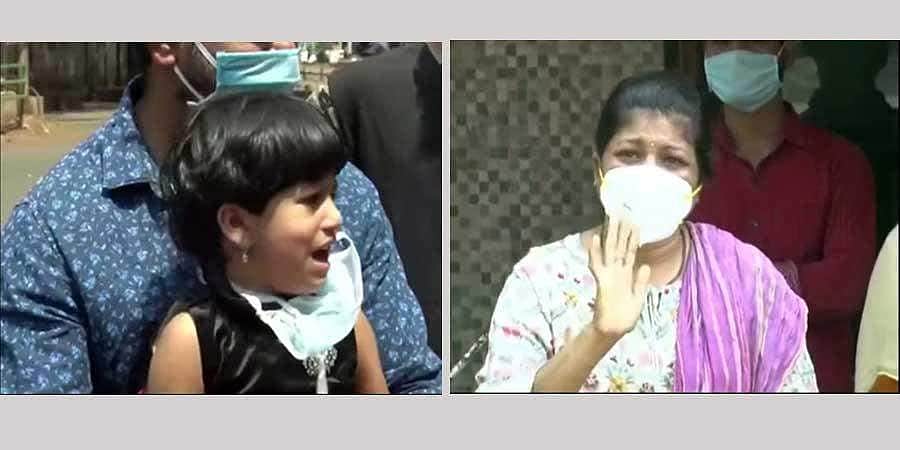 தனிமையில் வைக்கப்பட்டுள்ள செவிலியருக்கும் மகளுக்குமான பாசப் போராட்டம்