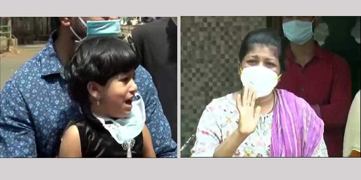 தனிமையில் வைக்கப்பட்டுள்ள செவிலியருக்கும் மகளுக்குமான பாசப் போராட்டம்