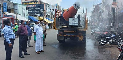 நகராட்சி பணிகள்: கே.ஏ.பாண்டியன் எம்எல்ஏ ஆய்வு