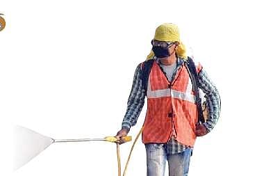 கிருமிநாசினி தெளிப்பால் பயனில்லை!