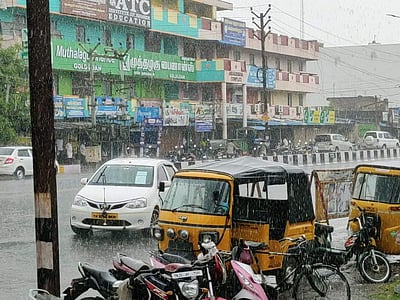 விழுப்புரத்தில் பரவலான மழை