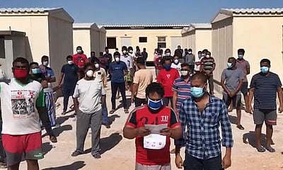 அபுதாபியில் சிக்கித் தவிக்கும் தமிழர்கள் விடியோ வெளியீடு