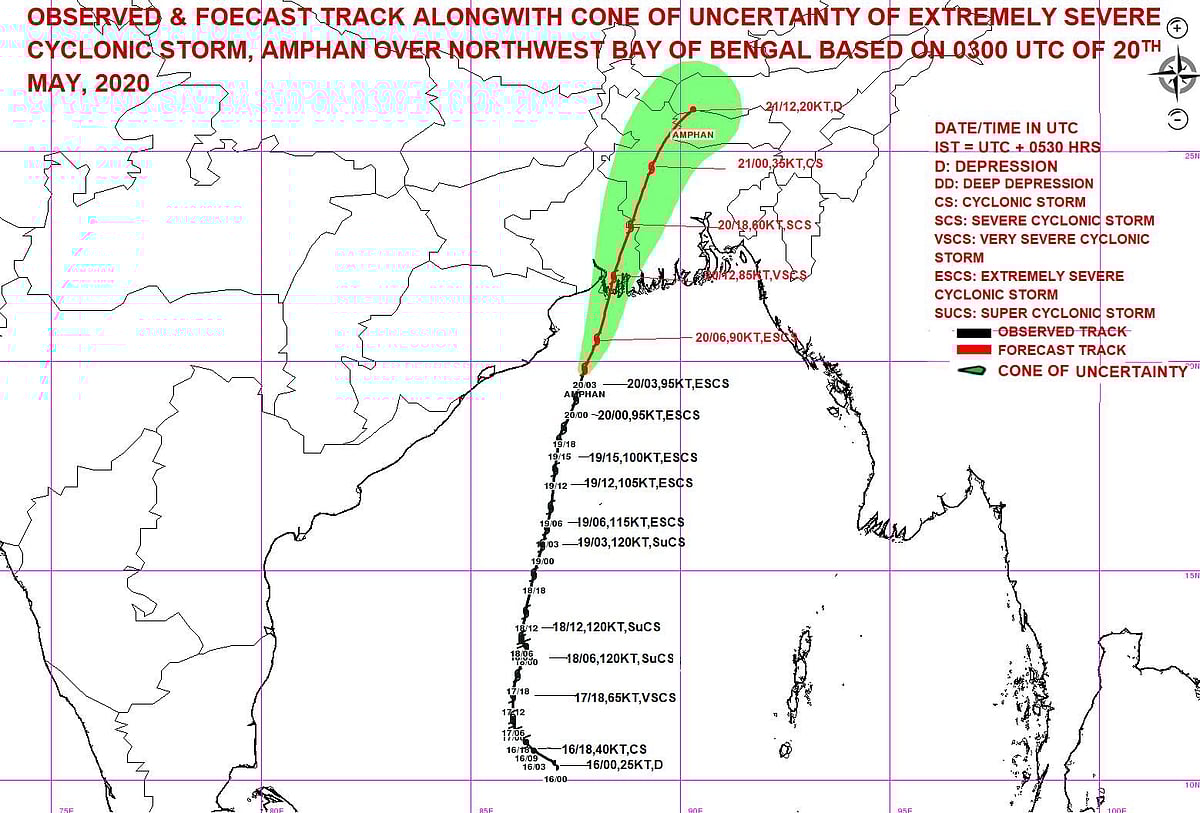 ஒடிசா மாநிலம் புவனேஸ்வரத்தில் சூறாவளிக் காற்றுடன் கனமழை