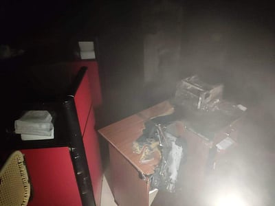 விழுப்புரம் தலைமை அஞ்சலகத்தில் தீவிபத்து