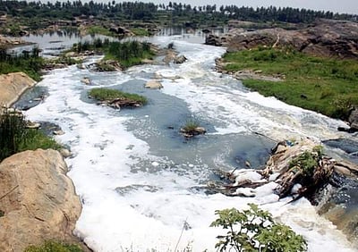 காவிரியில் கலக்கும் தொழிற்சாலை கழிவுகளால் மக்கள் அவதி