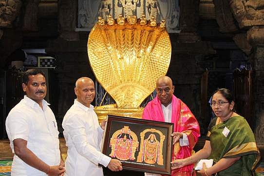 திருமலை தேவஸ்தான அறங்காவலா் குழுவில் புதிய உறுப்பினா் பதவியேற்பு