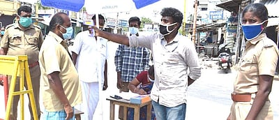 சங்ககிரியில் 3 கரோனா பரிசோதனை சோதனை சாவடிகளில் 185 பேருக்கு பரிசோதனை