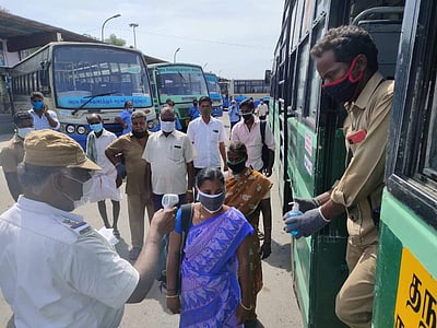 விழுப்புரம் மாவட்டத்தில் 40% பேருந்துகள் இயக்கம்