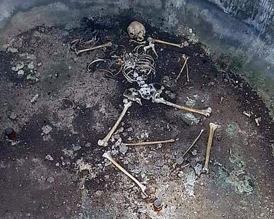 காங்கயம் அருகே தண்ணீர்த் தொட்டிக்குள் மனித எலும்புக் கூடு: போலீஸார் விசாரணை