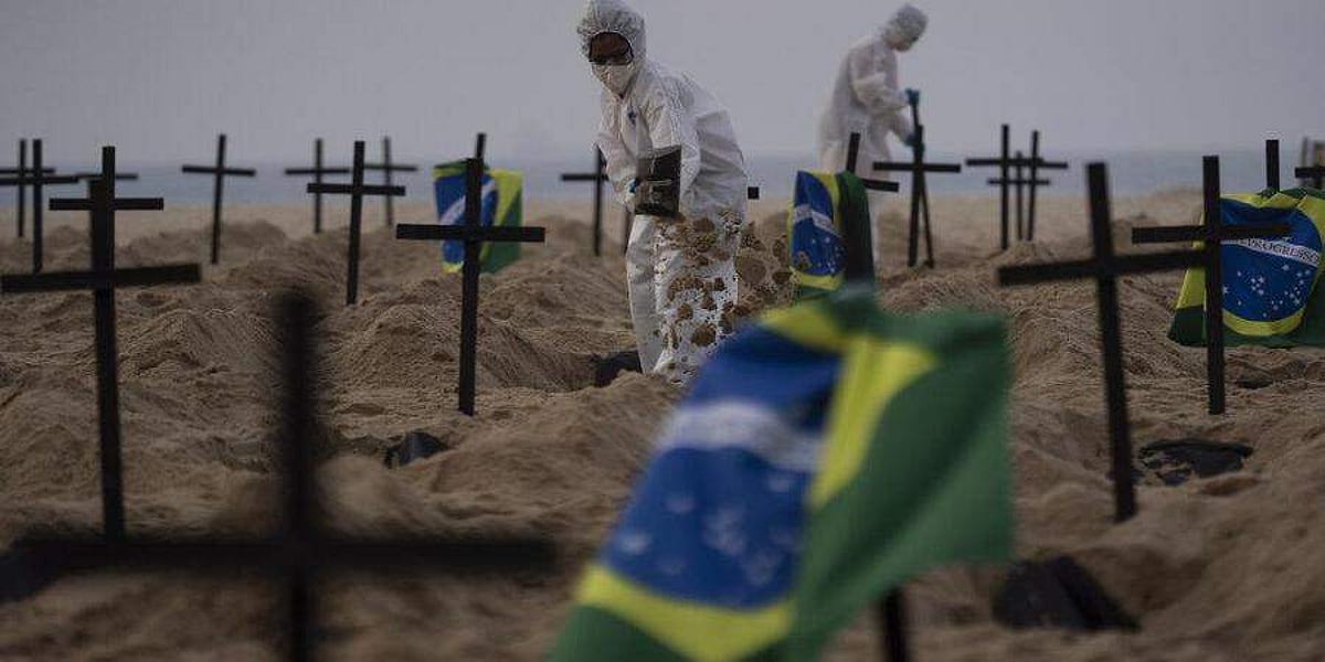 பிரேசிலில் ஒரே நாளில் 627 பேர் பலி: மேலும் 20,647 பேர் பாதிப்பு