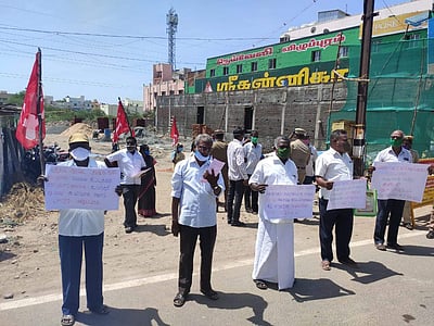 விழுப்புரம் மாவட்டத்தில் 50 இடங்களில் மார்க்சிஸ்ட் கம்யூனிஸ்ட் ஆர்ப்பாட்டம்