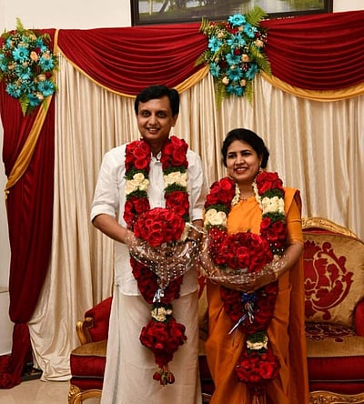 கேரள முதல்வர் மகள் திருமணம்