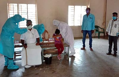 குருவரெட்டியூர் ஊராட்சியில் 116 பேருக்கு கரோனா பரிசோதனை