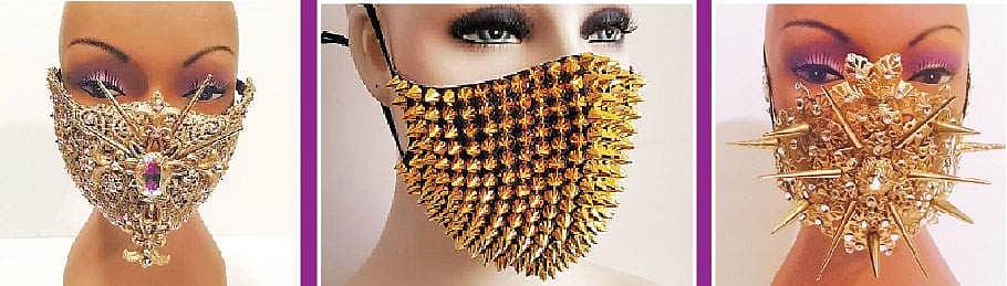 தங்க  முலாம்  முகக்  கவசம்..!