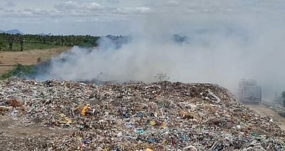 ஆத்தூர் நகராட்சி குப்பைக் கிடங்கில் தீ விபத்து