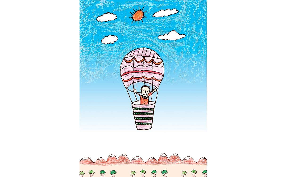 பிஞ்சுக்கை ஓவியத்திற்கு ஒரு சின்னஞ்சிறு கதை!: பறக்கும் ஆசை