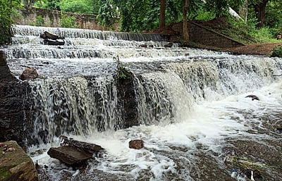 பழனியில் தொடா் மழையால் திடீா் அருவி