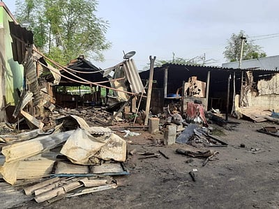 மருங்காபுரி அருகே உணவகத்தில் தீ விபத்து