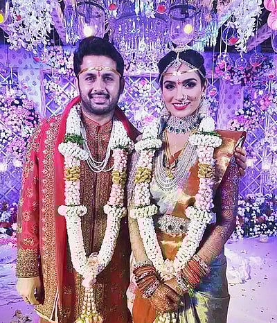 காதலி ஷாலினியை கரம்பிடித்தார் நடிகர் நிதின் - புகைப்படங்கள்