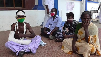 திருவாரூர்: காவல் துறையை கண்டித்து குடும்பத்துடன் தீக்குளிக்க முயற்சி