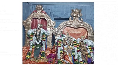 மானாமதுரை ஆனந்தவல்லி கோயிலில் பக்தர்கள் இன்றி நடந்த ஆடித்தபசு விழா