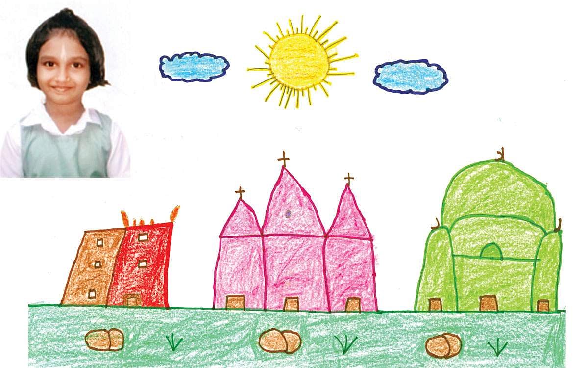 பிஞ்சுக்கை  ஓவியத்திற்கு  ஒரு சின்னஞ்சிறு கதை!: எம்மதமும் சம்மதம்!