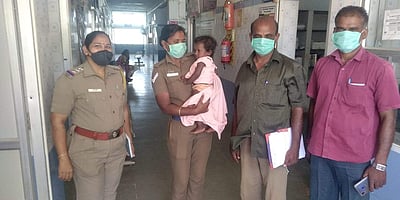 துவரங்குறிச்சியில் 10 மாதப் பெண் குழந்தை முள்புதரில் இருந்து மீட்பு