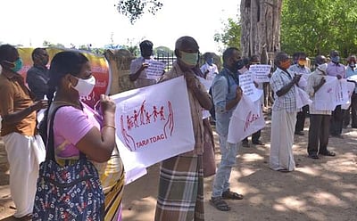 நெல்லையில் மாற்றுத்திறனாளிகள் போராட்டம்