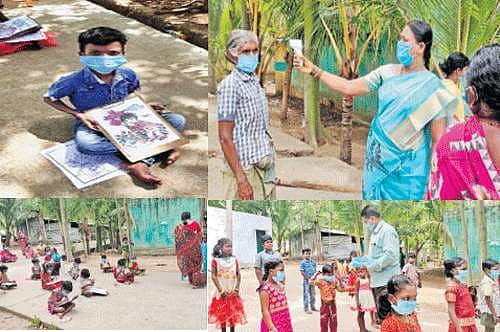 போடி அருகே மலைக் கிராம மாணவர்களுக்கு மாற்றுக் கல்வி