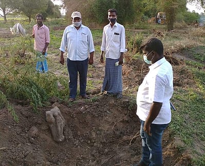 கூத்தாநல்லூர் :  500 ஆண்டுகள் பழமையான அம்மன் சிலை கண்டுபிடிப்பு