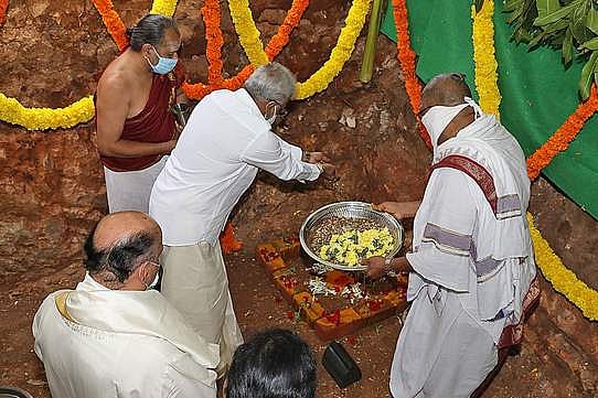 திருமலையில் உண்டியல் காணிக்கைகளை கணக்கிட புதிய கட்டடத்துக்கு பூமி பூஜை